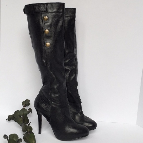 Steve Madden Shoes - Steve Madden Tall Black Leather Boots